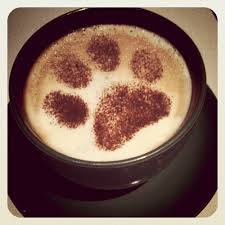 coffee paw print